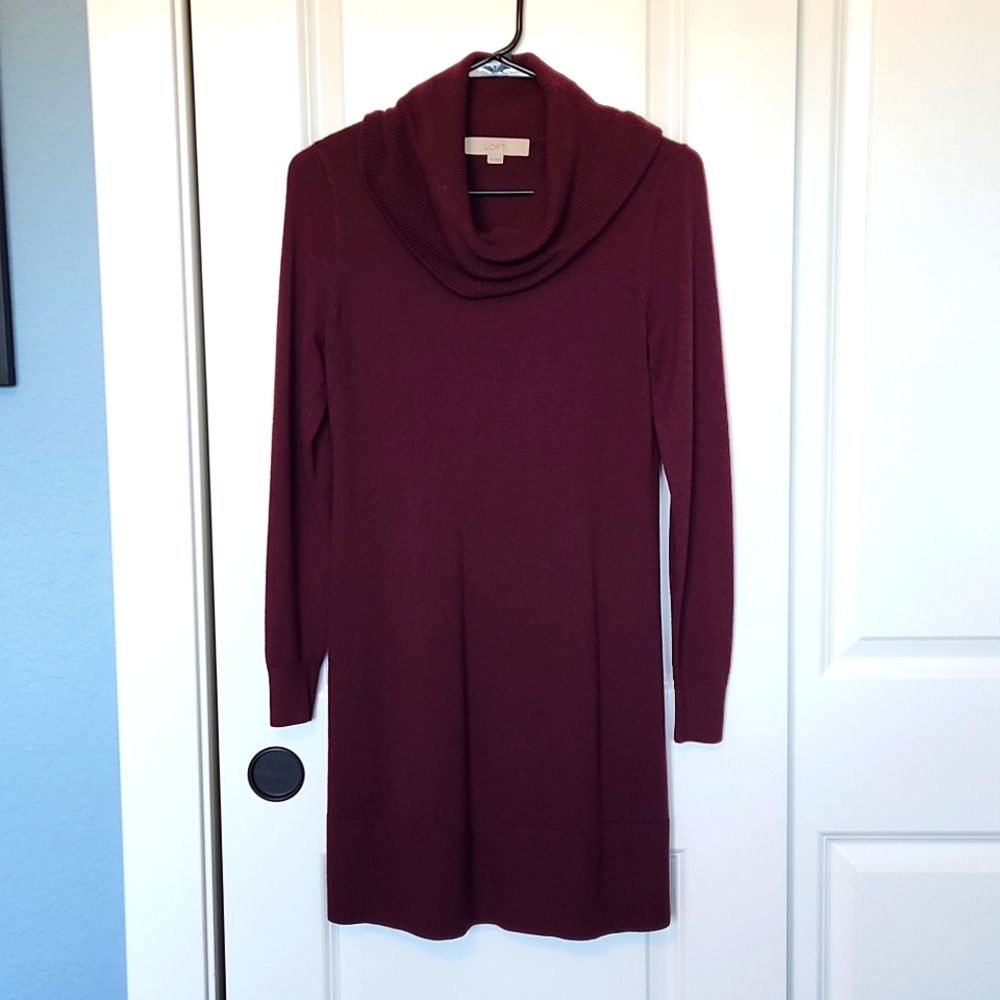 LOFT Sweater Dress, Mauve, XS